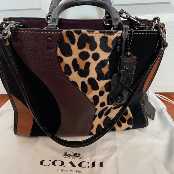 Coach 1941 Rogue 30 with Leopard Patchwork - Picture 1 of 12